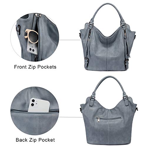 Image of Tote Bag for Women PU Leather Shoulder Bags Fashion Hobo Bags Large Purse and Handbags with Adjustable Shoulder Strap