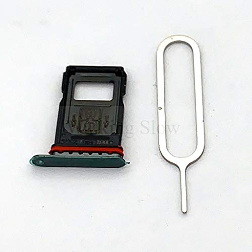 Walking Slow Replacement Dual Nano SIM Card Tray Compatible for Oneplus 7 Pro & 7T Pro (Mirror Grey)