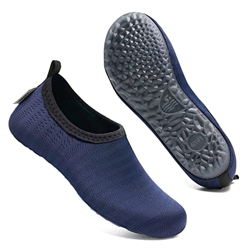 Mabove Badeschuhe Herren Damen Schwimmschuhe Wasserschuhe Strandschuhe Aquaschuhe Barfussschuhe(T Navy 38/39 EU) Cover