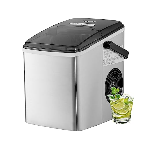 VEVOR 105 W Eiswürfelbereiter Eiswürfelmaschine Edelstahl 11,8 kg / 24 Std. Ice Maker Zubereitung in 7 Min, 816,5 g Eisspeicherkapazität Selbstreinigungsfunktion Würfeleismaschine Eiswürfelmaschinen VEVOR 105 W Eiswürfelbereiter Eiswürfelmaschine Edelstahl 11,8 kg / 24 Std. Ice Maker Zubereitung in 7 Min, 816,5 g Eisspeicherkapazität Selbstreinigungsfunktion Würfeleismaschine Eiswürfelmaschinen