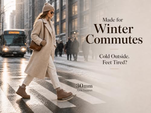 Image of 100% Sheepskin Mini Boots with Arch Support Options: Warm to -22F