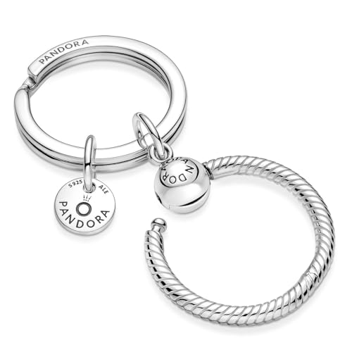Foto von PANDORA Geschenkset Schlüsselring mit Hufeisen Bundle Geschenkset aus Schlüsselhänger und Silbercharm, modisches Accessoire aus Sterlingsilber, 51776