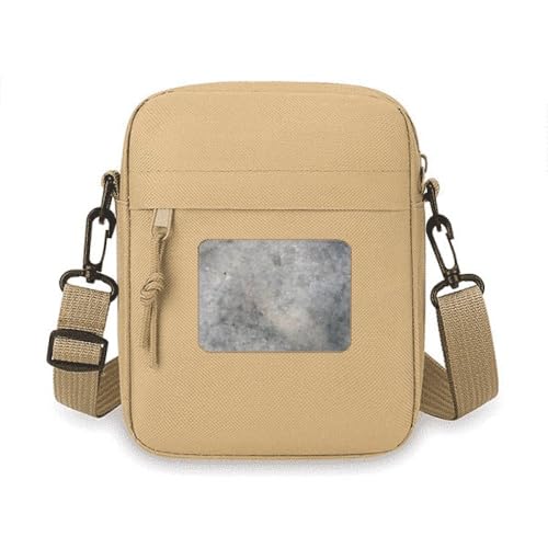 Sac à bandoulière noir et blanc marbré pour téléphone portable et cartes