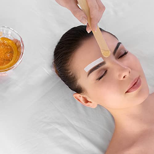 400 Pieces Eyebrows Wax Strips Eyebrow Hair Removal Wax Paper Facial Waxing Strips For Women Girls Men Eyebrow Body Face Lip (0.39 X 1.97 Inch) #TOP3