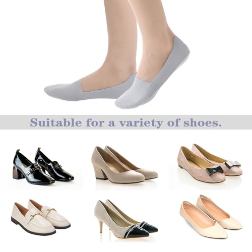 Image of 5 Pairs Thin No Show Socks Women, Non Slip Low Cut Liner Socks, Invisible Thin Sock Women for Loafers, Flats - Breathable, Lightweight