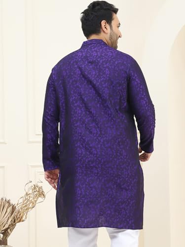 Image of SOJANYA Plus (Since 1958) Men's Cotton Blend Printed Only Long Kurta