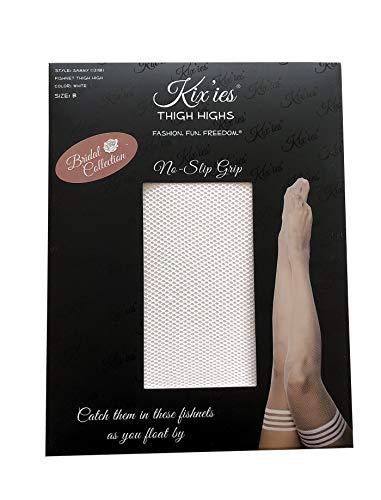 Image of Kix'ies Bridal Hosiery Thigh High Stockings For Women with No-Slip Stay Up Grip | Bridal Lingerie - Bridal Wedding Collection