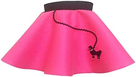 Hip Hop 50s Shop Baby and Toddler Poodle Skirt (Hot Pink, Baby)