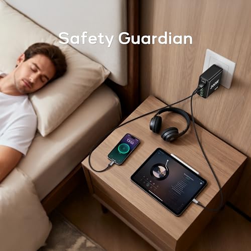 2 Pack USB C Charger Block, 200W GaN Super Fast Charger...