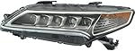 For Acura TLX Headlight 2015 2016 2017 Driver Side LED Bulbs Included DOT Certified AC2502127 | 33150-TZ3-A01