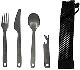 Valtcan Titanium cutlery with polished head 4pc Set