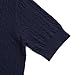 Girls Short Sleeve Polo Shirt Summer Knit School Uniform Blouse V Neck Cable Pullover Sweater Tops 11-12 Years Navy Blue