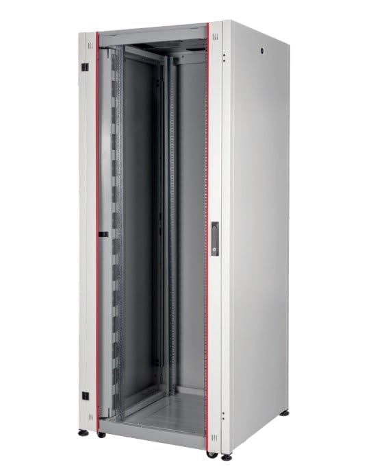 ARMADIO RACK PER RETI 19" 22U (A)1113, (L)600, (P)600 COLORE GRIGIO PORTA VETRO SERIE EAVI