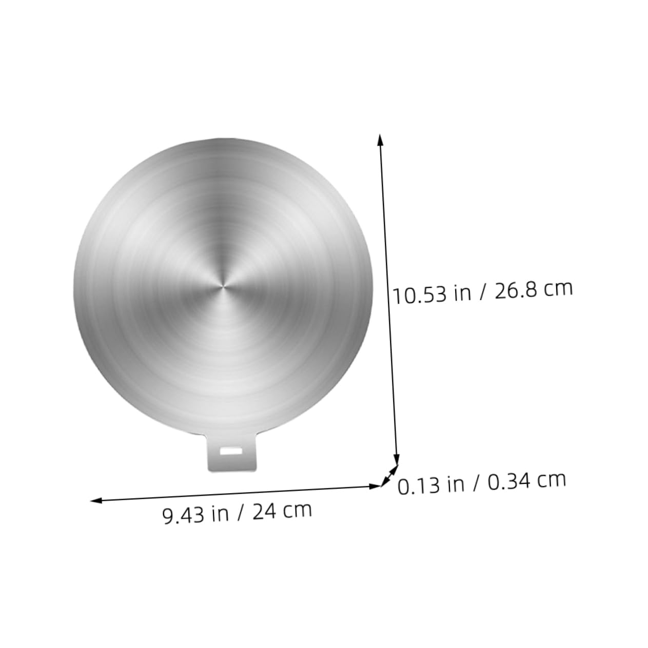 Zerodeko Difusor de Calor Placa Adaptadora de Acero Inoxidable para Cocina de Inducción Mango Desmontable, Protege Sartenes y Mejora la Cocción