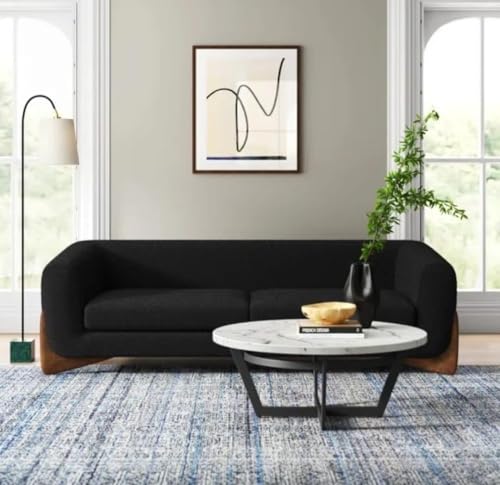 Image of Luxury Sofa Set Luxury Chesterfield Sofa in for Home Living Room & Office (Three Seater Black)
