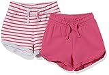 Pack de dos shorts para bebé niña, de algodón y elastán