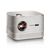 3-in-1 Outdoor Projector 4K Supported, AURZEN BOOM 3 Smart Projector with WiFi and Bluetooth, 3D DoIby Audio & 36W Speakers, Auto Focus & Keystone, NetfIix Official 500 ANSI Home proyector, Gold