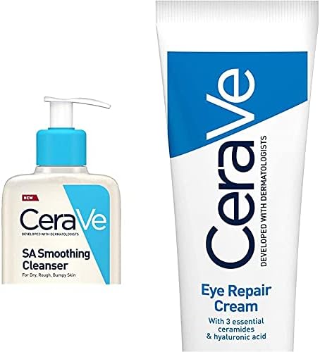 CeraVe SA Smoothing Cleanser | 236ml/8oz | Face and Body Wash wit...