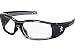 MCR Safety SR110 Swagger Brash Look Polycarbonate Dual Lens Glasses with Polished Black Frame and Clear Lens