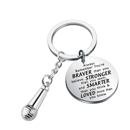 BNQL Microphone Keychain Singer Gift Music Microphone Gifts Microphone Voice