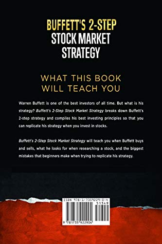 41e3TpNJdoL. SL500  - Buffett's 2-Step Stock Market Strategy: Know When To Buy A Stock, Become A Millionaire, Get The Highest Returns