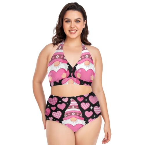 Bikini grande taille réglable avec haut dos nu pour maintien parfait