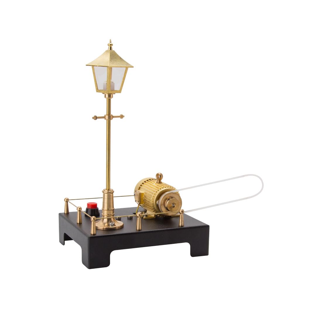 MasterBrickPlay Steam Engine Model kit for Adults, Mini Steam Generator and Lamp Scene Model Set, Steam Mechanical Enthusiasts for Toy Gifts