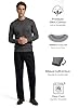 Xact Mens Jumper 100% Cotton Crew Neck – Lightweight 12 Gauge Knit Jumper for Men UK, Smart Casual Work & Office Sweater (Dark Charcoal) XXXL #4