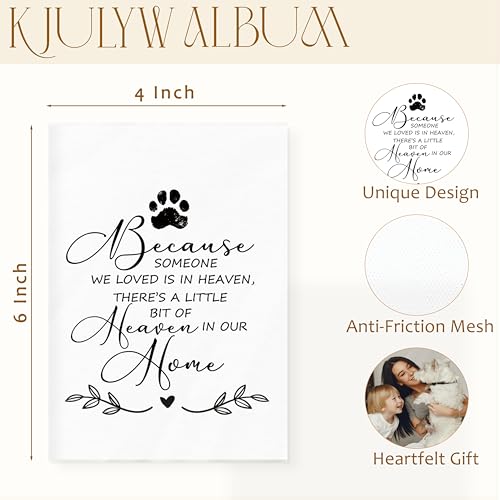 Álbum de fotos conmemorativo para mascotas, 4x6 pulgadas, regalo conmemorativo para perro, regalo de condolencia por pérdida de mascota, álbum de recuerdos pequeño para 18 bolsillos que guarda 36 fotos miniatura 7