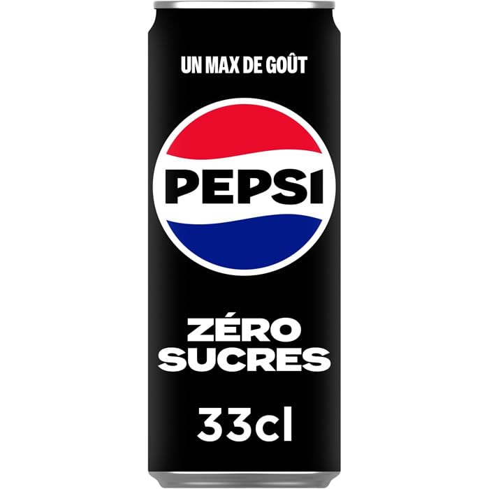 PEPSI Zéro Boisson gazeuse aux extraits végétaux sans sucres 33 cl