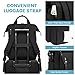 LOVEVOOK Laptop Backpack for Women, Teacher Nurse Bag Work Travel Computer Backpacks Purse,Water Resistant Daypack with USB Charging Port, 15.6 inch Black