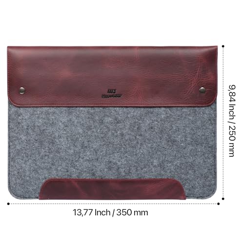 Funda de cuero MacBook Pro 14 y MacBook Air 13 funda 6