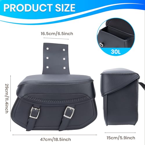 autozen Universal Water-Resistant Saddlebags
