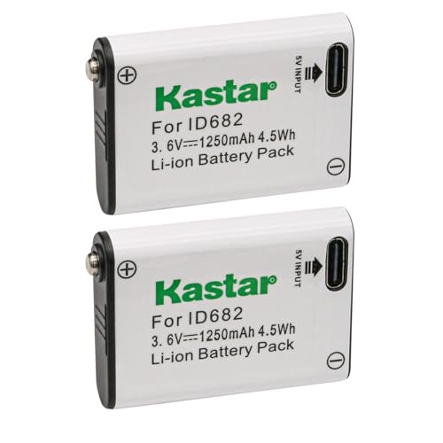 Kastar Battery 2-Pack Replacement for Coast FL FL60R, FL75R & FL85R LED Headlamps, Black Diamond Equipment Sprinter 275 Sprinter 500 Revolt 350, Storm 450 HEADLAMP Kobalt 500-Lumen LED Headlamp