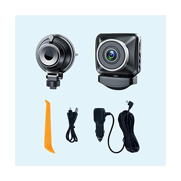 ANKEWAY Dual Dashcam Autokamera mit WiFi und GPS, Dual 1920X1080P Full HD Auto Dashcam mit 170° Weitwinkelobjektiv… – Bild 8