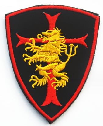 Seal Team 6 DEVGRU Gold Squadron Crusader Cross Lion Embroidery Patch Badges Backpack Outdoor Vest DIY Armband Military Applique Emblem Embroidered Badge Tactical Clothes Patches (n12)