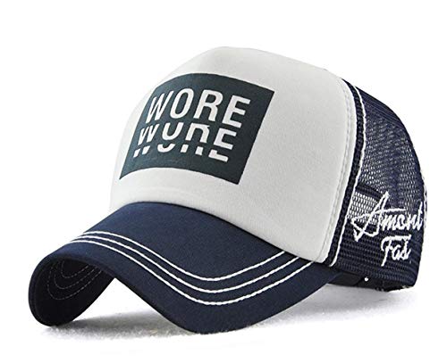 CHENNUO Sommer Mesh Basecap Snapback Caps Herren Damen Outdoor Sport Kappe Running Cap (Blau) Cover