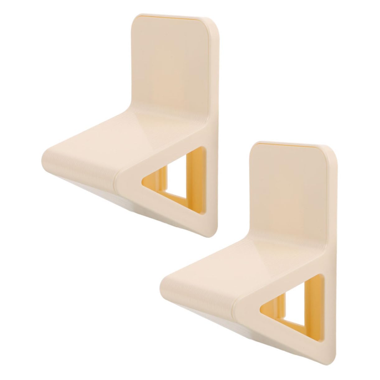 Beavorty 2pcs Wall-mounted Shower Foot Rest for Shaving Legs Hotel Shower Footrest No Drilling Foot Pedal for Pregnant Women Seniors