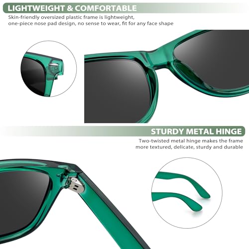 Image of Joopin Square Sunglasses Polarized UV400 Designer Sun Glasses Men Women