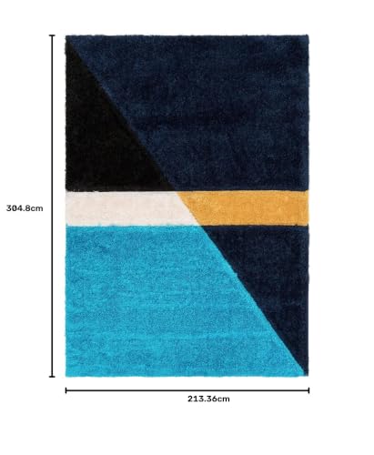Image of Modern Soft 3D Shaggy Fur Carpets for Living Room Thick Fluffy Rugs for Bedroom, 7x10 feet, Multi Color