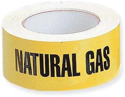 Harris Industries Pipe Marker, Natural Gas, Yellow - 2X90FT NATUR