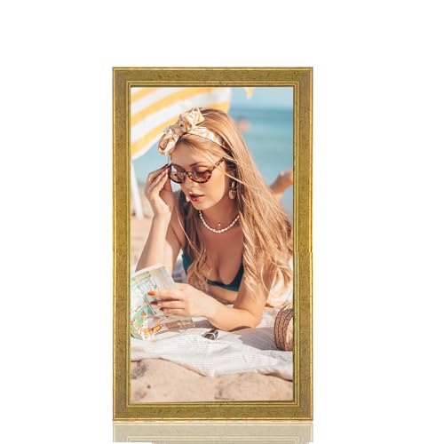 MOUDAMION Wood 20x40 Frame Gold, Ornate Natural 40x20in...