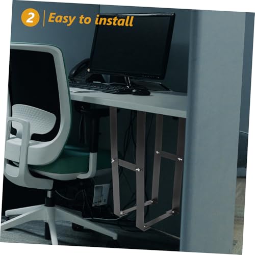 Soporte para torre de PC bajo el escritorio, soporte para CPU, montaje organizado para escritorio, 1 unidad miniatura 5