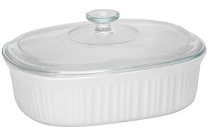 2-1/2-Quart Oval CorningWare Casserole Dish with Glass Lid