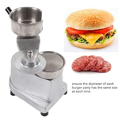 Manuelle Burger-Formmaschine, zeitsparende, effiziente Burgerpresse, Patty Maker Maschine mit fettdichtem Papier für Grill (Durchmesser 150 mm) – Bild 4