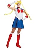 【Das lustigste und originellste Kostüm】 Für echte Cosplay Fans!. Sailor Moon Kostüm für Damen in der Farbe Blau und verwandle dich in Protagonisten deiner Lieblings-Zeichentrickserie oder Comic. Have fun!