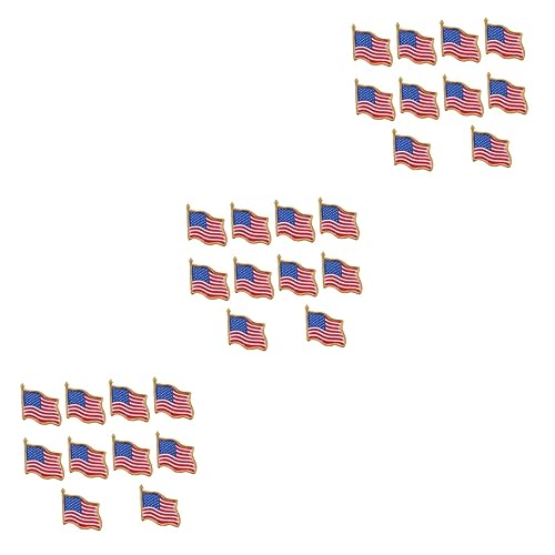 Insignia de EE UU con 60 pines de solapa americanos para ropa y bolsas 1
