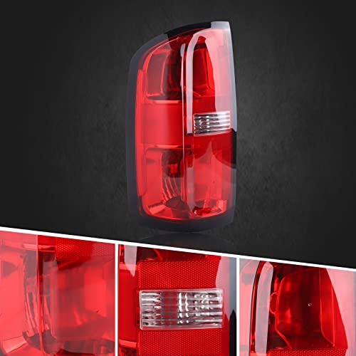 Duolctrams Brake Tail Light Rear Lamp Assembly Left Driver Side Compatible With 2015-2022 Chevy Colorado(Halogen Type) W/O Bulb Oe Style Red Clear Lens 84169777 Gm2800270 #TOP1