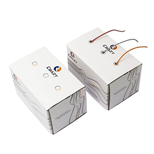 CBAZY Hook up Wire (Stranded Wire) 18 Gauge Flexible Silicone Wire 18AWG 15M (49 Feet) Electrical Wire Grey+Brown+Orange