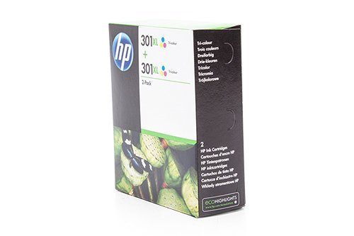 Set Ink cartridge Original HP (2x ) 2 units D8J46AE / Nr 301 XL for HP DeskJet Ink Advantage 2545